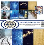 Reminisce (REMBC) North Pole Express Scrapbook Collection Kit, Multi Color Palette, 12x12 inches