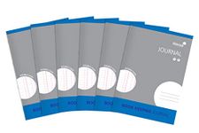 Silvine A4 Book Keeping Journal, 32 Pages Printed 'Double Cash' - Ref SJA4J-P [Pack of 6]