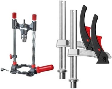 kwb Bohrständer mit Bohrfutter - Mobiles Bohrmobil für präzises Bohren & BESSEY Spannelement für Multifunktionstische TW20-15-8KLI-SET Spannelement TW-KLI für MFT ø20 SET