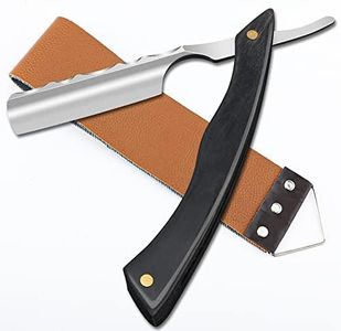 M&LD Kit de Afeitadora, Clasica navaja de afeitar, Afeitadora de Acero Inoxidable para Hombres, Maquinilla de Afeitar de Barbero Profesional Afeitadora de Salón o Hogar, Regalo para Hombres