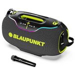 Blaupunkt Atomik Knightz 45K | India’s Most Powerful 450W Boombox I Advanced DSP Tech I Industry Barrier Breaking 6 Speakers I 27,000mAh Removable Battery I Neon Lights I IPX6 I Wireless Karaoke Mic