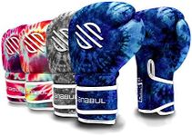 Sanabul Funk Strike Tie Dye Gel Boxing Gloves Training Gloves for Men & Women Kickboxing Gloves - Blue Swirl, 12 oz