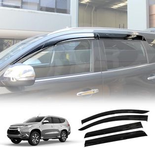 X-CAR Weather Shields Weathershields Window Visors Compatible with Mitsubishi Pajero Sport 2015-24