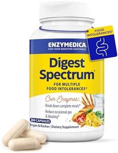 Enzymedica Digest Spectrum - Digestive Enzyme Supplement for Women & Men, Enzymes for Digestion, Gut Health, & Multiple Food Intolerances, Targets Gluten & Lactose, Helps Gas & Bloating - 240 Caps