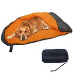 Dog Sleeping Bag Waterproof Pet Bed Soft Warm Dog Cat Mat Cushions with Portable Storage Bag for Indoor Outdoor Travel Camping Hiking Backpacking