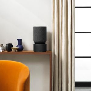 Bang & Olufsen Beosound Balance WiFi Bluetooth Speaker – 360° Sound, Black Oak