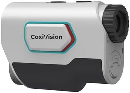 CoxiVision Rangefinder with Slope for Golf & Hunting, 1300-1500 Yards High-Precision Range Finder, 6X Magnification, Flagpole-Lock Vibration, Bow/Rifle Mode, Slope Measurement