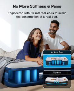 Active Era King Inflatable Mattress – Air Bed with Built-In Pump