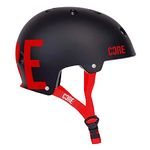 CORE Protection Street Helmet Skate/BMX/Bike/MTB/Roller Derby/Scooter - Black/Red, L/XL