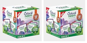 Odonil Bathroom & Toilet Air Freshener Neem Mixed Fragrance Blocks - 192g (48g, Pack of 8) | Fragrances- Jasmine, Lavender, Orchid, Rose| Long Lasting Fragrance | Lasts upto 30 days | Germ Protection