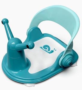 Baby Bath Seat - Infant Bath Seat for Babies 6 Months & Up - Sit Up Bathtub Seat for Baby - Toddler Bath Seat - Bright Blue Baby Bath Chair