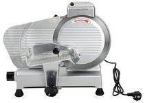 KHUSHI UDYOG Electric Meat Slicer 10 Inch | Stainless Steel Commercial Food Cutter with Safety Guard