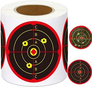 Splatter Target Stickers for Shooting 4 Inch Reactive Splatter Paper Targets with Fluorescent Yellow Impact - Adhesive Shot n C Targets for BB Gun, Pellet Gun, Airsoft, Pistol, Rifle 250 Pcs (4 inch)