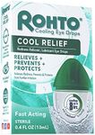 Rohto Cool Relief Redness Relief Lubricant Eye Drops - 0.4 fl oz, Pack of 3