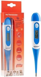 Digital Pet Thermometer for Accurate Fever Detection, Suitable for Cats/Dogs/Horse/Veterinarian, Waterproof Pet Thermometer, Fast and Accurate Measurements in 20 Seconds (Blue)