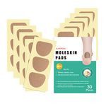 Moleskin for Feet Blisters, Moleskin Tape Flannel Adhesive Pads, Blister Prevention Tape, Moleskin Pads for Feet, Heel Stickers Protection Pad, Blister Bandage Reduce Pressure and Friction- 10 Sheets