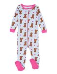 Leveret Kids Pajamas Baby Boys Girls Footed Pajamas Sleeper 100% Cotton (Puppy Dog, Size 18-24 Months)