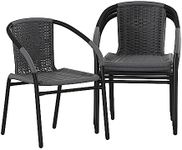 Flash Furniture 4 Pack Gray Rattan 