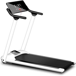 Clover fitness Ruban de course électrique pliable adapté pour les exercices de fitness en intérieur. Blanc