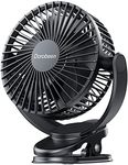 Dorobeen Clip Fan, 6 Inch Mini Quiet Desk Fan, 5000mAh USB Rechargeable Battery Operated Clip on Fan, USB Desk Fan, Portable Personal Small Fan For Desk,Office,Golf Cart