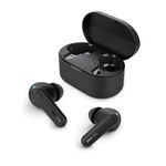 PHILIPS TAT1108BK/00 True Wireless Earbuds, in-Ear v5.3 Earphones with Mic, 15H Play Time, Shank Shape, IPX4, Touch Controls & Charging Case for iPhone/iPad (Black)