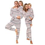 Puimentiua Christmas Matching Family Pyjamas Christmas Pajamas for Family Long Christmas Pyjamas Set Soft Christmas Cloth Cute Cartoon Holiday Sleepwear(Mom)