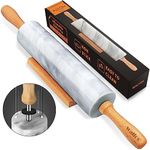 Walfos Marble Rolling Pin With Wood