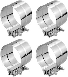 VehiMata 3.0 Inch Exhaust Clamp,Lap Joint Band Clamp Stainless Steel for Pipes,Mufflers,Catalytic Converters