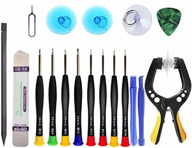 Upgraded 18 PCS Phone Screen Repair Kit, Suction Cup Pliers Opening Repair Kit, Repair Precision Screwdriver Set Compatible with iPhone, iPad, Cellphone and Other Smooth Surface LCD Screen Opener