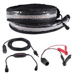 X AUTOHAUX 1 Set RV Awning LED Light Strip 5050 LED Chips Inside Camping Awning Tent Dimmable Light Strip