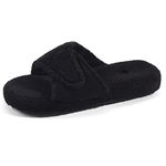 Acorn Women's Spa II Slide Slipper, Black, Medium/6.5-7.5 M US