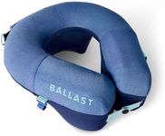 Ballast Travel Pillow PRO - Neck Pillow for Airplane, Beach Pillow, Enjoy Comfort Wherever You Go (Ocean Blue)