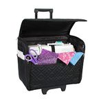 Everything Mary Sewing Machine Trolley Black Quilted 42 x 24 x34.25cm EVM7550-6