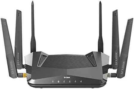 D-Link EXO|AX AX5400 WiFi6 Gigabit Mesh Router - Mobile App. Managed - Voice Control - 4-port Gigabit Ethernet LAN - 2-port USB - (DIR-X5460-US)