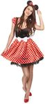 Rubie's Unisex Adult's Disney Minnie Mouse Costume, Multicolor, Large