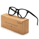 Cyxus Blue Light Glasses for Women, Blue-light Blocking Eyeglasses Men Computer Eyewear Anti Eye Fatigue Square Frame