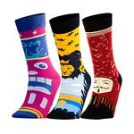 SOCK STELLAR SockStellar men socks- full socks for men combo | funky socks for men | cool socks | quirky socks for men(Combo of 3 Socks | Multicolour | Crew Length)