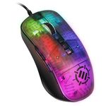 ENHANCE Voltaic 2 Gaming Mouse - PC Mouse with 7 Programmable Buttons, 7000 DPI, Ergonomic Mouse with a Clear, Circuit Design - Software Included