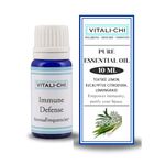 Vitali-Chi Immune Defence Pure Essential Oil - 10ml | With Teatree Lemon, Eucalyptus Citriodora & Lemongrass | For Diffusers, Aromatherapy, Skin Care, Massage & Bath Oil