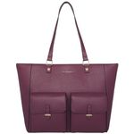 Accessorize London Women's Dana Maroon Tote Bag | Stylish Shoulder Bag|Hand Bag with Zip for Casual|Office|College|Travel Use