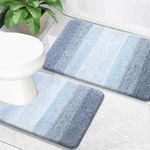 OLANLY Luxury Bathroom Rug Set 2 Pi