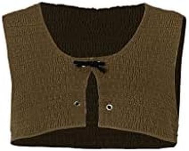 Green Ogre Costume Knitted Cardigan Sweater Vest Crop Top Animated Comedy Movie Ogre Costume Adult Men Outfit (Brown, S/M)