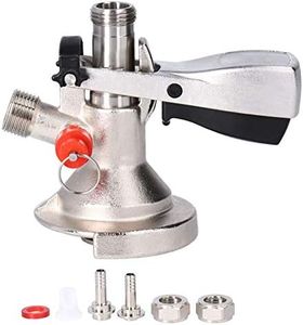 Beer Barrel Coupler, G5/8 A Type Keg Coupler, A Coupler, A Type 304 Stainless Steel Beer Keg Tap Distributor Coupler With Relief Valve Brewing Accessory