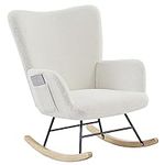 VECELO Rocking Chair, Modern Uphols