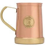 Copper Mules The Finest HandCrafted Copper Mug by - Unique Patented Design - Solid Brass Base and Handle - Holds 18oz