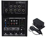 Mackie Mix 5 Compact 5 Channel Analog Audio Mixer With USB Connection, Black