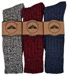 3 Pair pack of Mens Thick & Warm Heavyweight Socks black