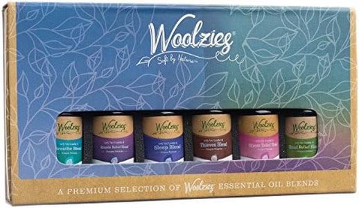 Woolzies Natural 100% Pure Therapeutic Essential oil Gift Set of 6 | Good night, Breathe, Pain relief, Head Relief, Stress relief, Immunity Blend-Thieves Blend | For Diffusion/Internal/Topical Use