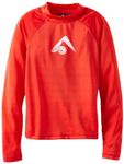 Kanu Surf Boys' Platinum Rashguard - Red - Large