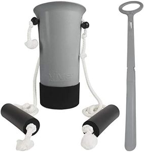 Vive Sock Aid Device for Seniors and Shoe Horn Kit - Sock Puller Aid Easy On and Off - Shoe Horn Long Handle - Adjustable